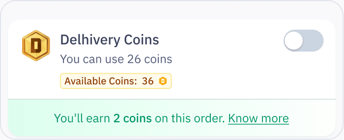 The coin card, iteration 1